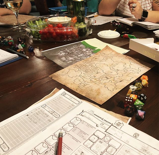 D&D Night: Burning Skulls and Party Members
